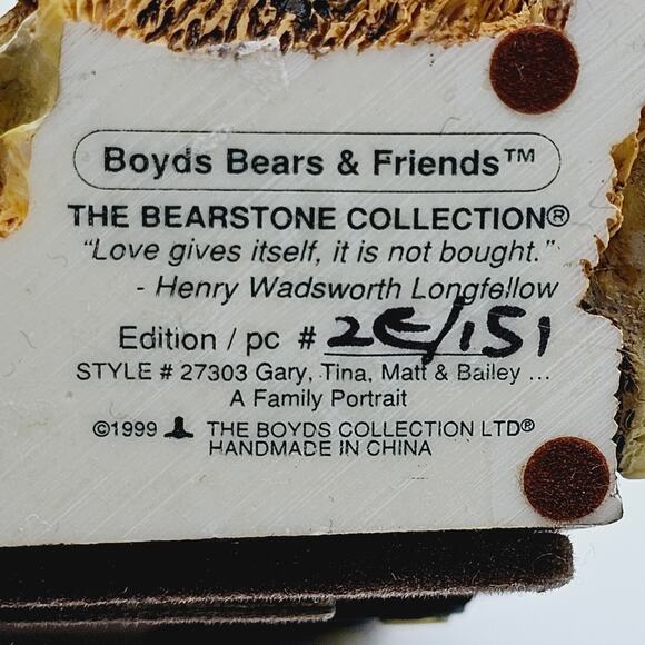 Vintage Boyds Bears & Friends Picture Frame Limited Ed 2E/151 1999 - Picture 12 of 14
